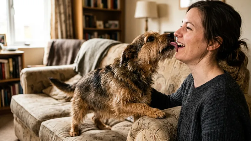 Por que cães lambem o rosto das pessoas: a resposta vai muito além do amor