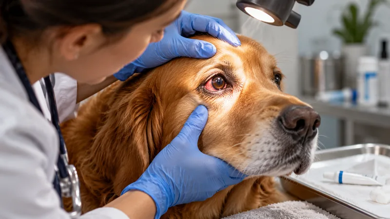 Terramicina para cachorro: por que o olho precisa de diagnóstico antes do antibiótico